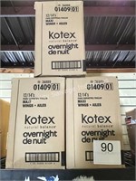 3 CTN KOTEX PADS