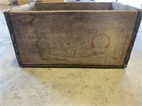 Old-fashioned wooden crate