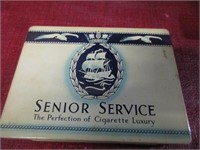 OLD SENIOR SERVICE FLAT 50 CIGARETTE TIN
