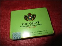 OLD THE GREY'S FLAT 20 CIGARETTE TIN