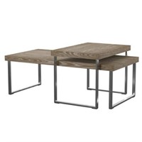 Asine Sled 2 Piece Nesting Tables