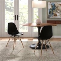 Blk/wal Avers Dining Chair X2