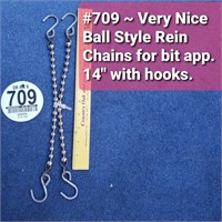 Tag #709 - Ball Style Stainless Steel Rein Chains