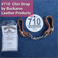 Tag #710 - New Buckaroo Leather Chin Strap