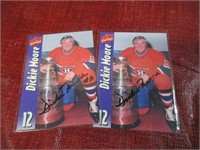 PAIR OF SHOW SIGNING AUTOGRAPHED HOCKEY