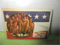 I1954 KOREA TRUCE SIGNED TOPPS SCOOP CARD