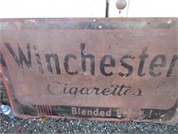 LARGE WINCHESTER CIGARETTES TIN SIGN 59"X35"