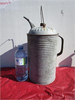 OLD GALVANIZED GAS CAN