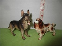PAIR OF DOG ORNAMENTS