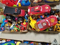 two boxes of kids toys