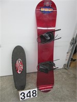 Hotwheels Skateboard & ESP 50" Snowboard