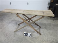 Primitive wood ironing board