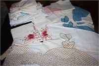 Vintage embroidered and more pillowcases