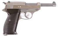 WWII GERMAN POLICE MAUSER "byf 44" P.38 9mm PISTOL