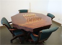 Mikhail Darafeev Game Table w/ 4 Chairs