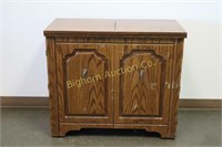 Oak Sewing Machine Cabinet