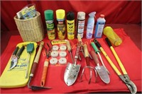 Outdoor Items: Tree Pruners, Wasp Trap,