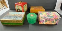 5 Assorted Collectable Boxes & Tins