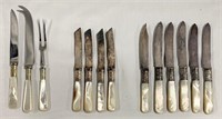 13 Pieces Shell Handle Cutlery