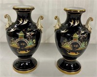 Pair of  Hand Painted Noritake Vases