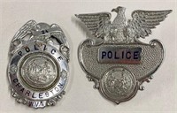 2 Vintage West Virginia Police Badges