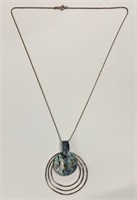 20" Sterling & Abalone Necklace