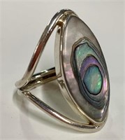 Sterling & Abalone Ring