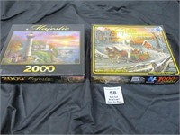 TWO LIKE NEW PUZZLES TERRY REDLIN & MAJESTIC