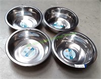 (4) 52 oz Stainless Steel Dog Bowl