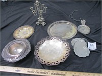 SILVER DISHES AS SHOWN MAYBE PLATED