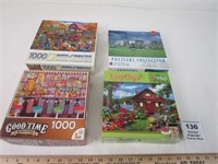4 ASSORTED PUZZLES