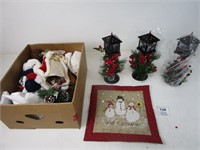 ASSORTED CHRISTMAS DECOR AND TREES