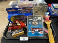 Lot of toys, Disney, Radio Flyer.