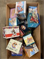 Lot of empty Disney mug boxes.