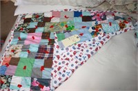 Antique baby handmade quilt