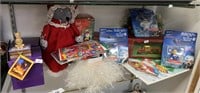 Lot of Christmas collectibles.