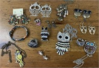 Vintage Estate Owl Jewelry