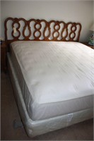 Antique king size bed w/free mattress set