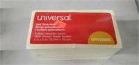 Universal Self Stick Notes (1800 3 x 3 in sheets)