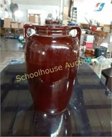 Beautiful Large Brown ceramic Vase 11" tall