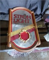 Stroh Light Beer Advertisement 18"marked on back