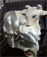 Signed Paper Mache Starke County Cow from Marilyn