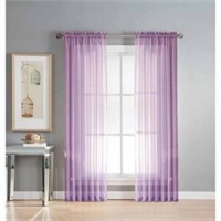 Diamond Sheer Voile Curtain Panels