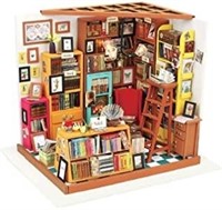 Rolife DIY Miniature Dollhouse Kit,Library with