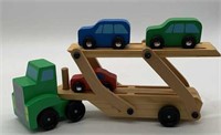 Wooden Classic Toy Car Carrier