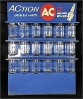 Vintage AC Spark Plugs Wall Display