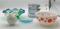 6 Pc Vintage Glassware Selection