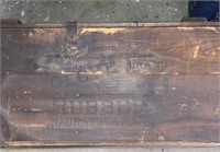 Vintage Clove Rubber Wooden Shipping Crate
