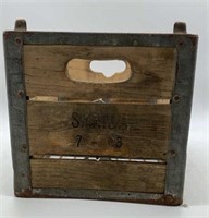 vintage sanida wooden crate