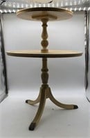 vintage two-tier table